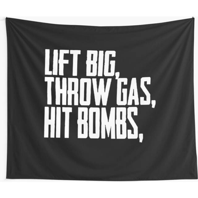 Tapestry 60x50inch Lift Big Throw Gas Hit Bombs Wall Hanging Art DÃ©cor Living Room