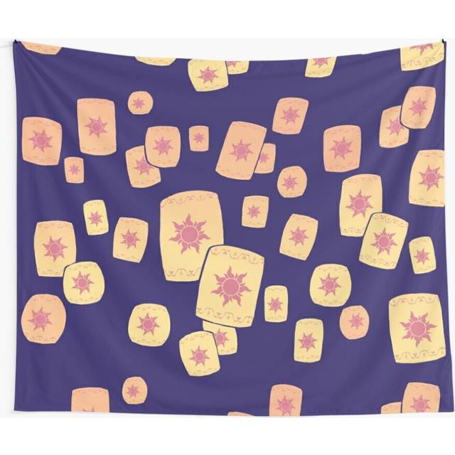 Tapestry 60x50inch Floating Lanterns Gleam Wall Hanging Art DÃ©cor Living Room