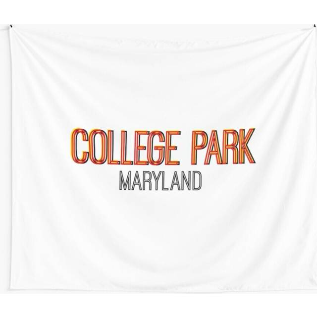 Tapestry 60x50inch College Park Maryland Snapchat Wall Hanging Art DÃ©cor Living Room