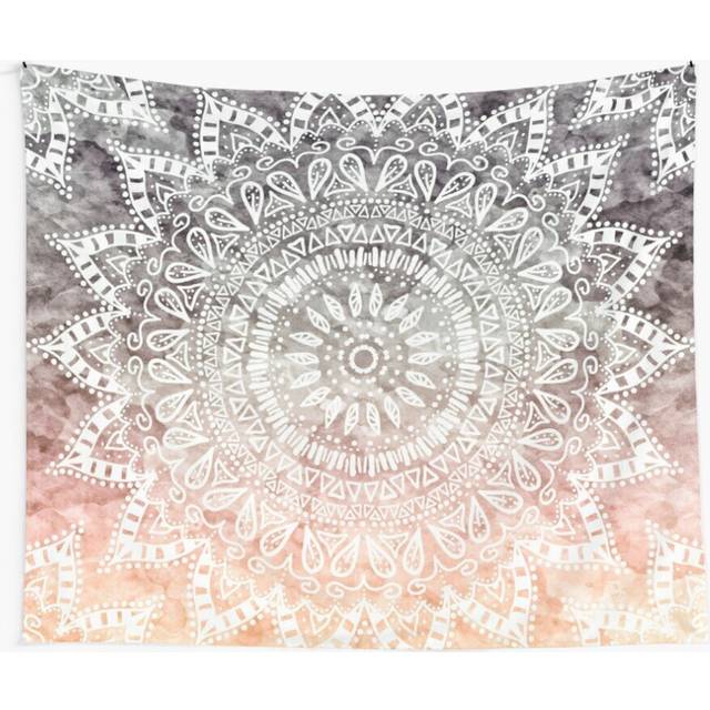 Tapestry 60x50inch BOHEMIAN HYGGE MANDALA Wall Hanging Art DÃ©cor Living Room
