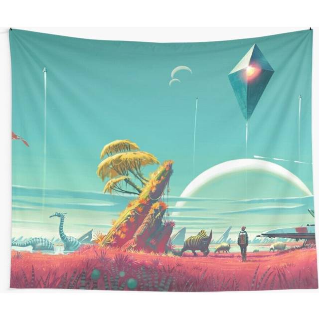 Tapestry 60x50inch No Mans Sky - Horizon Wall Hanging Art DÃ©cor Living Room