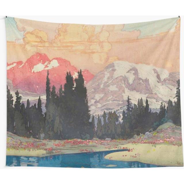 Tapestry 60x50inch Storms over Keiisino - Nature Landscape Wall Hanging Art DÃ©cor Living Room