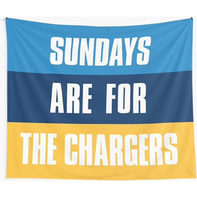 Tapestry 60x50inch Sundays are for The Chargers, Los Angeles Football Wall Hanging Art DÃ©cor Living Room