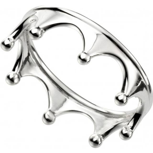 Beginnings Sterling Silver Crown Ring R3542 / Size 58