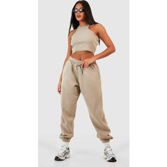 Womens Washed Oversized Jogger - Beige - Xs, Beige