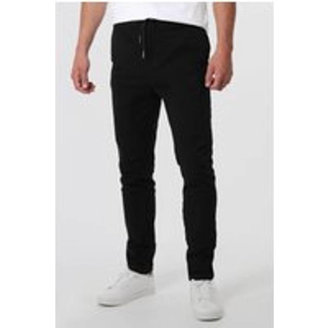 Drawstring Waist Chino Trouser - Black - 30R