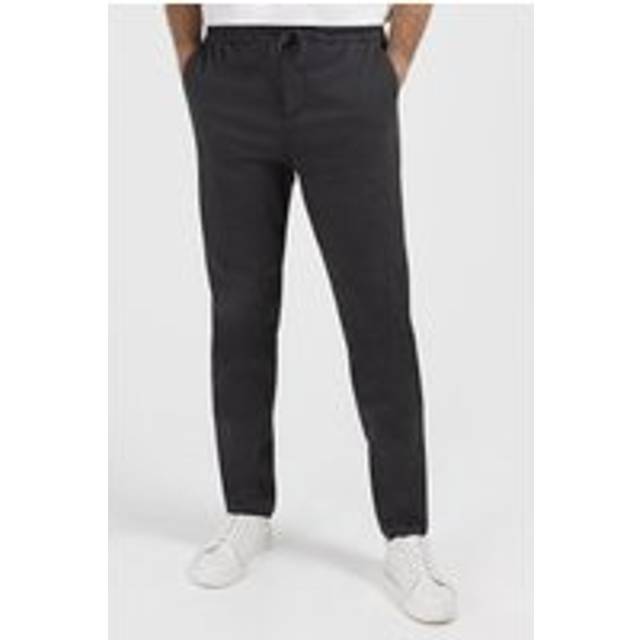 Drawstring Waist Chino Trouser - Charcoal - 36R