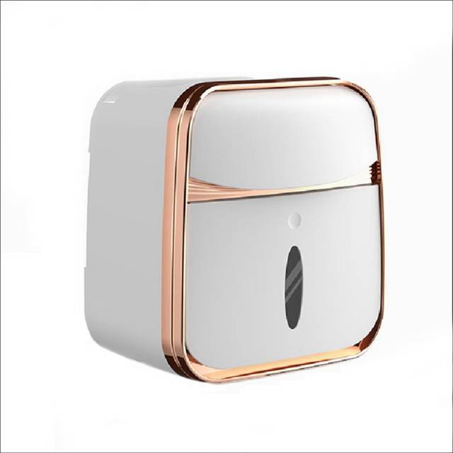 Toilet Tissue Box Wall-Mounted Waterproof Toilet Paper Box Punch-Free