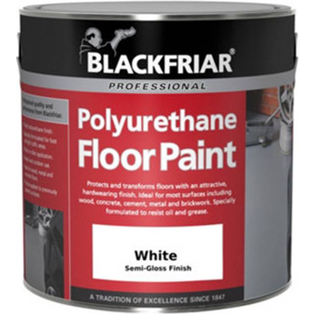 Blackfriar - Polyurethane Floor Paint - Hard Wearing - White - 500ml