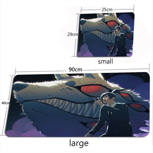 (a-Chainsaw Man 14 350X600X2MM) Chainsaw Man Mouse Pad Anime Mouse Mat Gamer Makima Gaming Accessories Mousepad Large Keyboard DeskMats 100X50CM Pochi