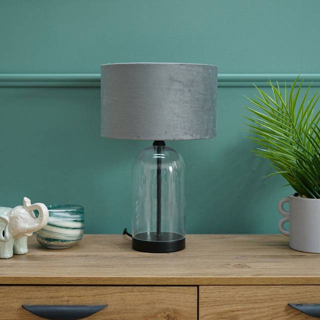 55cm Desk Lamp - Grey (38.5cm H X 19cm W X 45.5cm D)