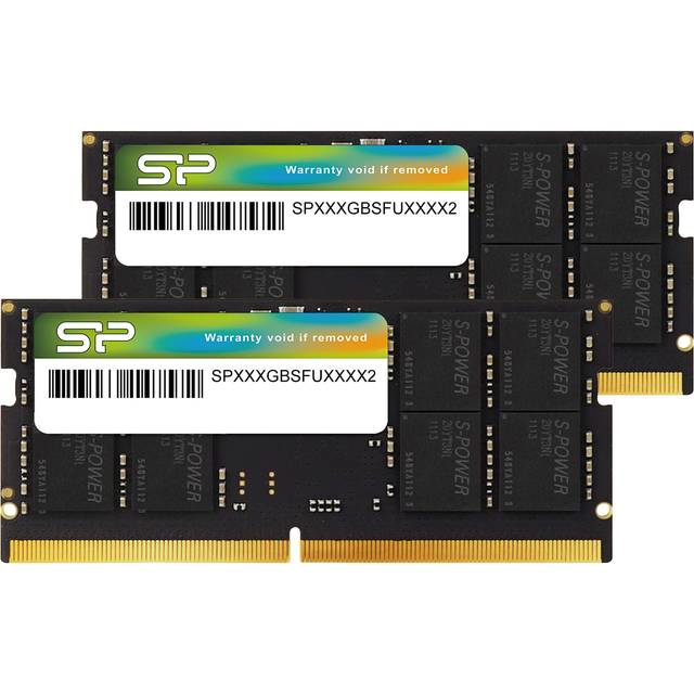 Silicon Power DDR5 64GB Kit x 5600MHz CL46 SODIMM Laptop RAM Computer Memory SP064GBSVU560F22 (2 32GB) (PC5-44800) 1.1V Non-ECC