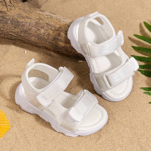 Barn' Sportig Sandaler För Flickor Nyhet Vår/sommar Mesh som andas Enkel Sandaler Pojkar Lätt Springskor För Inlärning Till - Vitt (EUR21,EUR22,EUR23,EUR24,EUR25,EUR26,EUR27,EUR28,EUR29,EUR30)