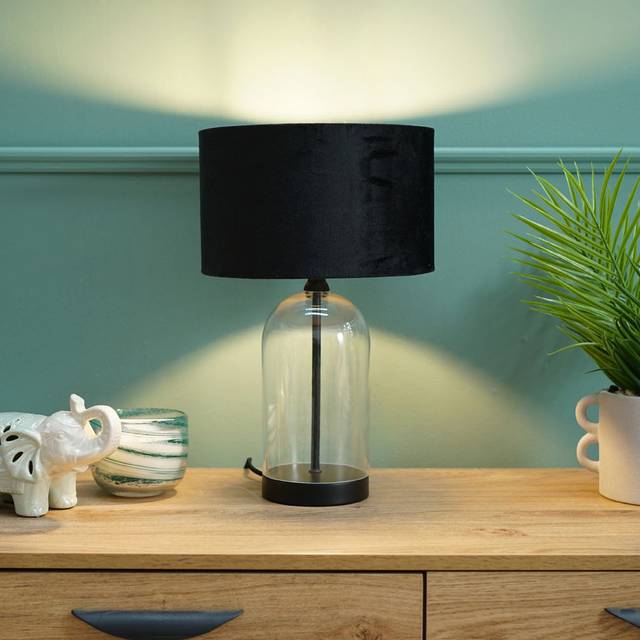 55cm Desk Lamp - Black (38.5cm H X 19cm W X 45.5cm D)