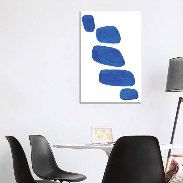 Ocean Blue Pebbles (101.6cm H x 66.04cm W x 3.81cm D)