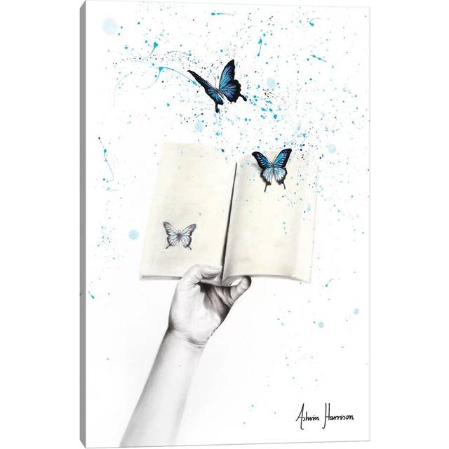 A Sense of Butterfly Fiction by Ashvin Harrison - Wrapped Canvas Graphic Art (152.4cm H x 101.6cm W x 3.81cm D)