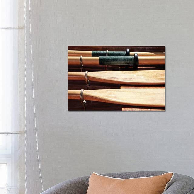 Wooden Oars by Savanah Plank - Wrapped Canvas Photograph (66.04 cm H x 45.72 cm W x 1.91 cm D)