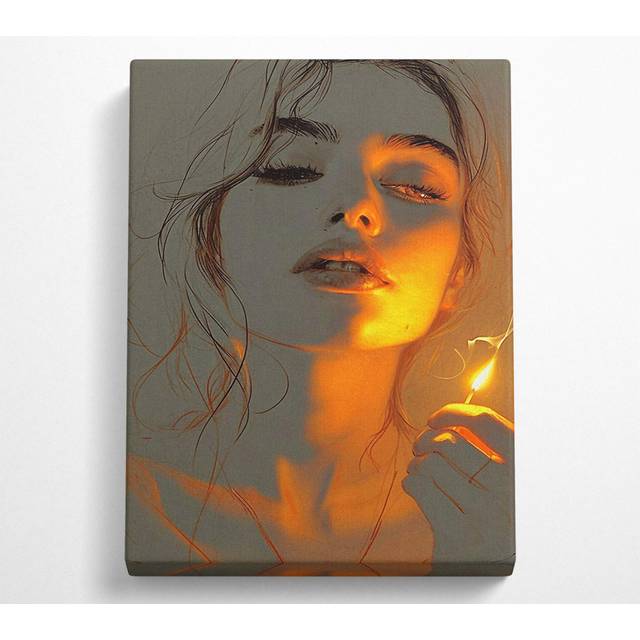 Wrapped Canvas Art Prints - Orange (50.8cm H x 35.6cm W)