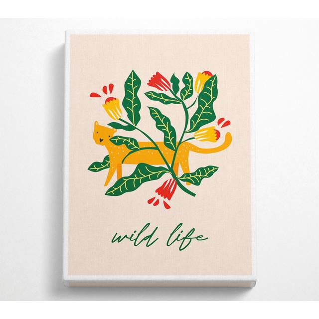 Wild Life Bohemian Canvas Art Print - Green;Yellow (81.3cm H x 50.8cm W)