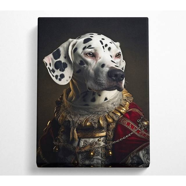 Dalmatian Renaissance Canvas Art Print - Grey (81.3cm H x 50.8cm W)