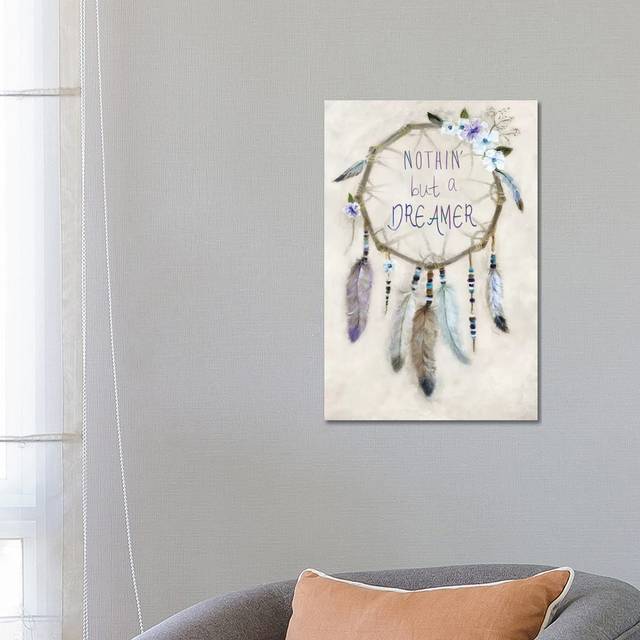 Boho Dreamcatcher by - Wrapped Canvas Graphic Art (66.04cm H x 45.72cm W x 1.91cm D)