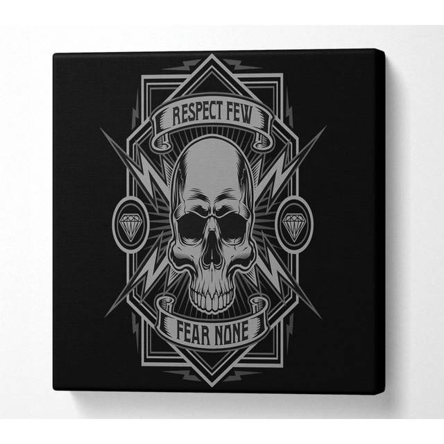 Respect Few Fear None - Wrapped Canvas (81.3cm H x 81.3cm W x 10cm D)