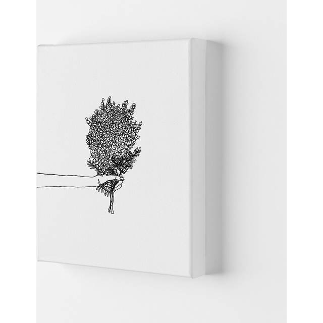 Flower Bunch by Carissa Tanton - Wrapped Canvas Drawing Print - Multicolour (84cm H x 59.4cm W x 4cm D)
