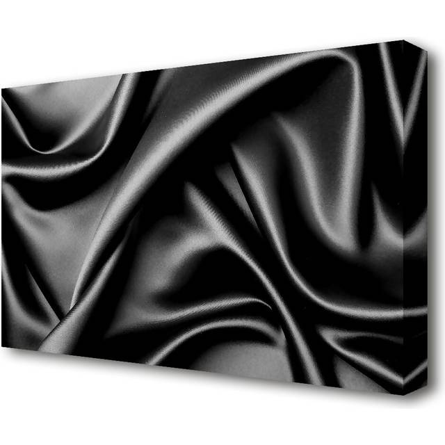 Silk Black - Wrapped Canvas Graphic Art Print (101.6 cm H x 142.2 cm W x 4.4cm D)