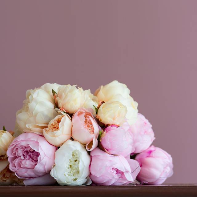 Peony Bouquet - Wrapped Canvas Photograph (51cm H x 51cm W x 3.8cm D)