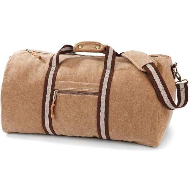 (One Size, Sahara) Quadra Vintage Canvas Duffle Bag