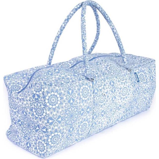 (One Size, Light Blue) Yoga-Mad Mandala Yoga Mat Bag