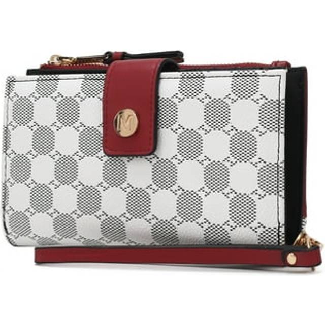 MKF Collection by Mia K. MKF-CP-WL112RD Solene Circular Print Vegan Leather Womens Wristlet Wallet