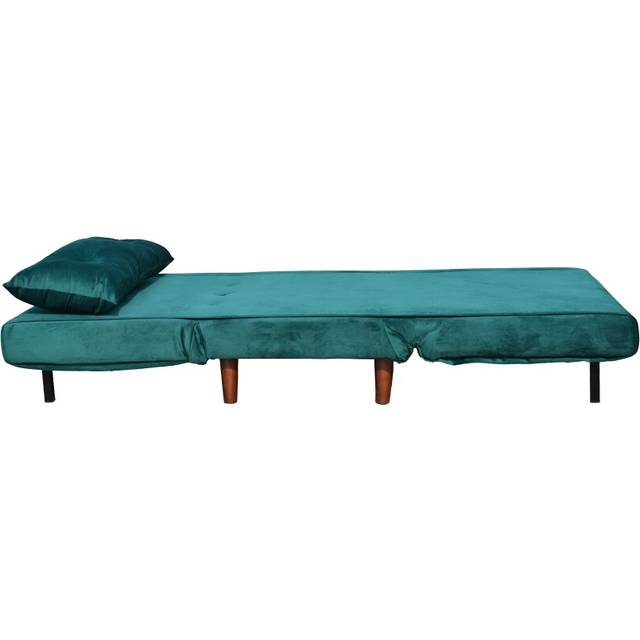 Small single sofa bed chair velvet fabric armchair sleeper chair chaise pull out