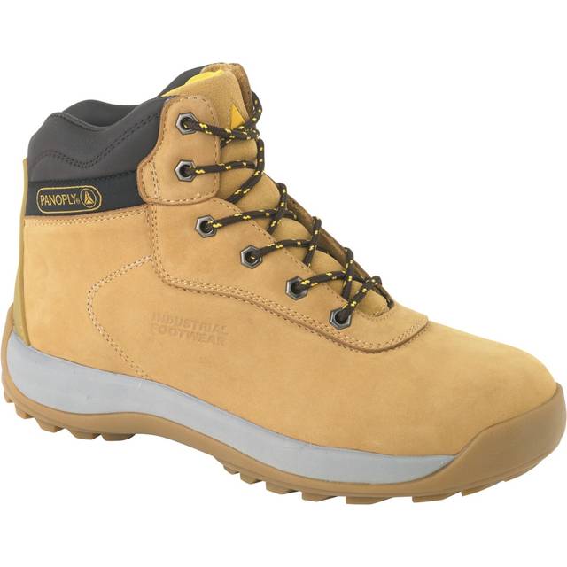 (6 UK, Tan) Delta Plus Unisex Nubuck Leather Hiker Safety Boots