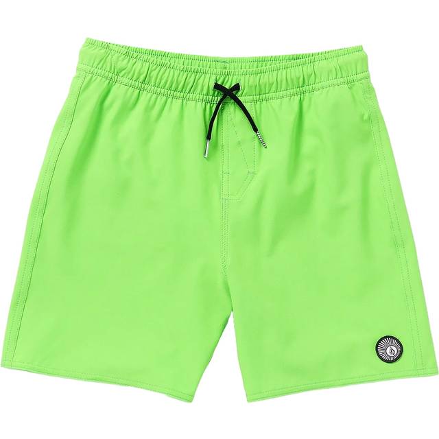 Men&#039;s Volcom Lido Solid Trunk 15" Boardshort - ELECTRIC GREEN - (KIDS)