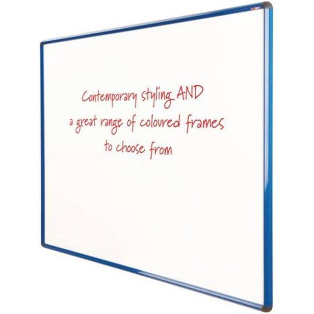 Slingsby Shield Deluxe Coloured Frame Whiteboards - 900 X 1200mm, Blue