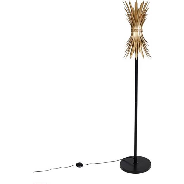Art Deco Floor Lamp Gold with Black - Wesley