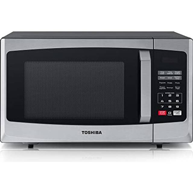 Toshiba 800w 23L Microwave Oven with Digital Display, Auto Defrost, One-Touch Express Cook, 6 Pre-Programmed Auto Cook Settings, and Easy Clean