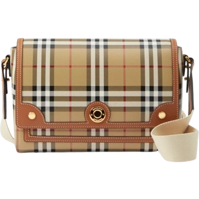 Burberry Women's Embroidered Fabric Note Crossbody Bag in Checked | 8066226 Color A9534 (One Size)