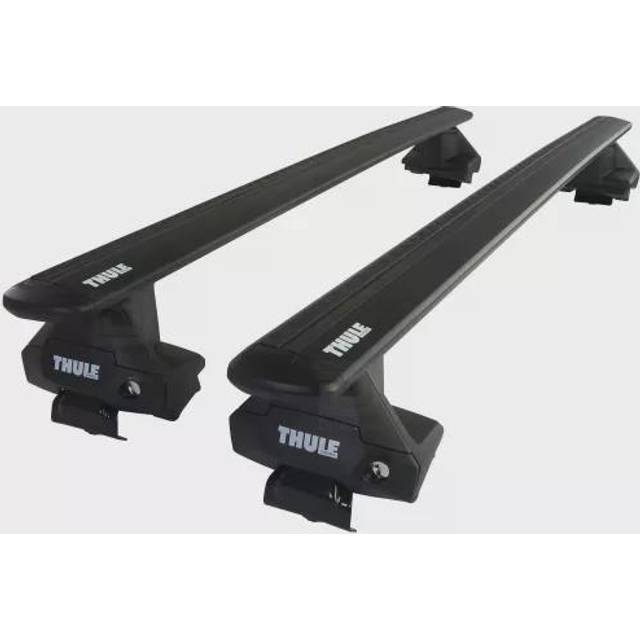 Thule Roof Bars for Audi Q8 e-tron SUV 2022 - 2025 (No Roof Rails) | WingBar Evo Black Aluminium Car Roof Rack
