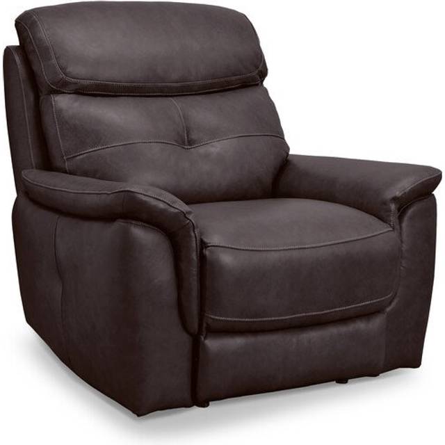 Amara Brown Leather Sofas - Armchair - Iver Range - Oak Furnitureland
