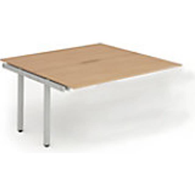 Evolve B2B Ext Kit Silver Frame Bench Desk 1600 Beech - BE208