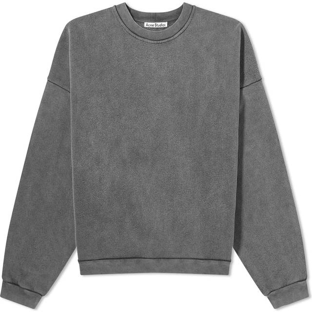 Acne Studios, Sweatshirts, female, Black, S, Casual Crewneck Sweatshirt in Trendy Style