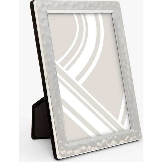 John Lewis Silver Plated Hammered Metal Photo Frame, Silver