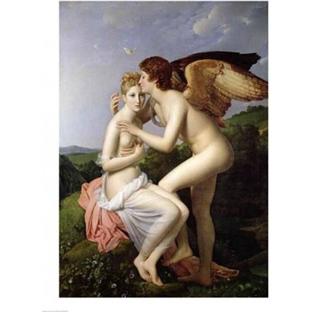 Psyche Receiving The First Kiss of Cupid 1798 Poster Print by Francois Gerard - 24 x 36 in. - Large