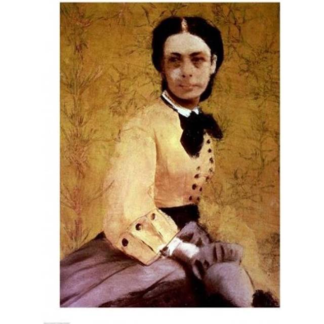 Portrait of Princess Pauline De Metternich C.1865 Poster Print by Edgar Degas - 24 x 36 in. - Large