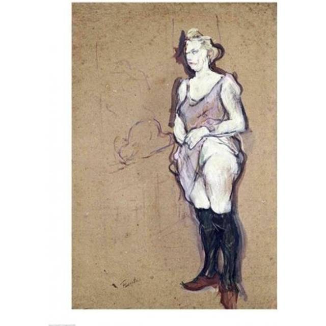 The Blonde 1894 Poster Print by Henri De Toulouse-Lautrec - 18 x 24 in.