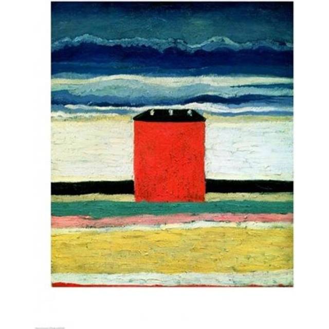 Red House 1932 Poster Print by Kazimir Malevich - 18 x 24 in.