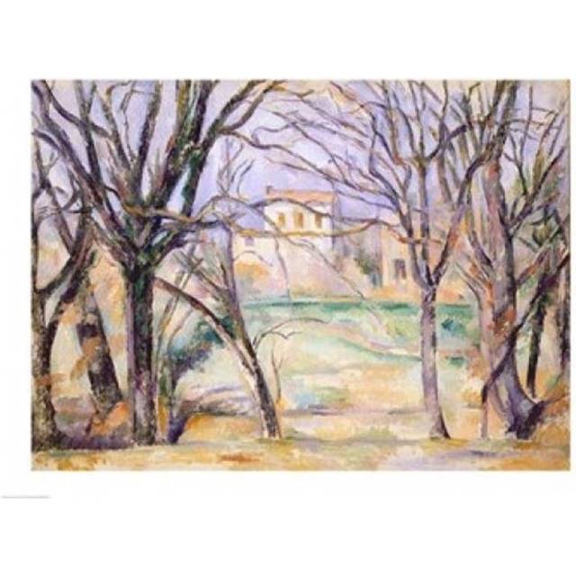 Trees & Houses 1885-86 Poster Print by Paul Cezanne - 36 x 24 in. - Large