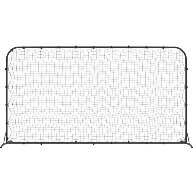 VidaXl Fotbollsnät Med Rebounder Svart 366X90X183 Cm Hdpe